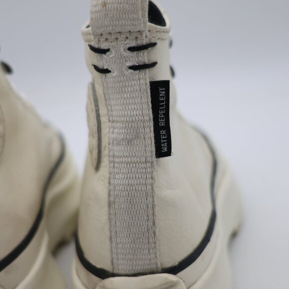 Converse Run Star Hi Egret Women's 5.5 White Leather Water Repellent Sneakers - Picture 10 of 10